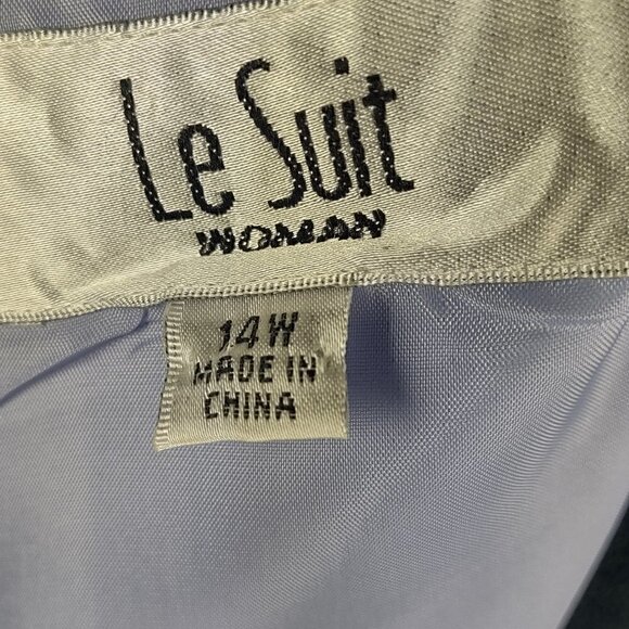 LeSuit Little Light Purple Dress Sleeveless Silk Look Size Plus Size 14W - Picture 7 of 8